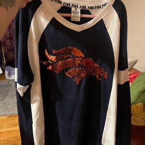 Victoria's Secret Sequin Broncos Tee